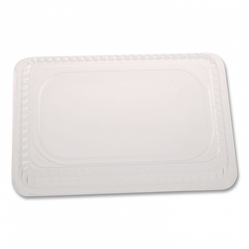 Plastic Dome Lids, Fits Oblong Pans 2061/2062, 8.25 x 5.88, Clear, 500/Carton (2062DL)
