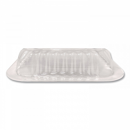 Plastic Dome Lids, Fits Oblong Pans 2061/2062, 8.25 x 5.88, Clear, 500/Carton (2062DL)