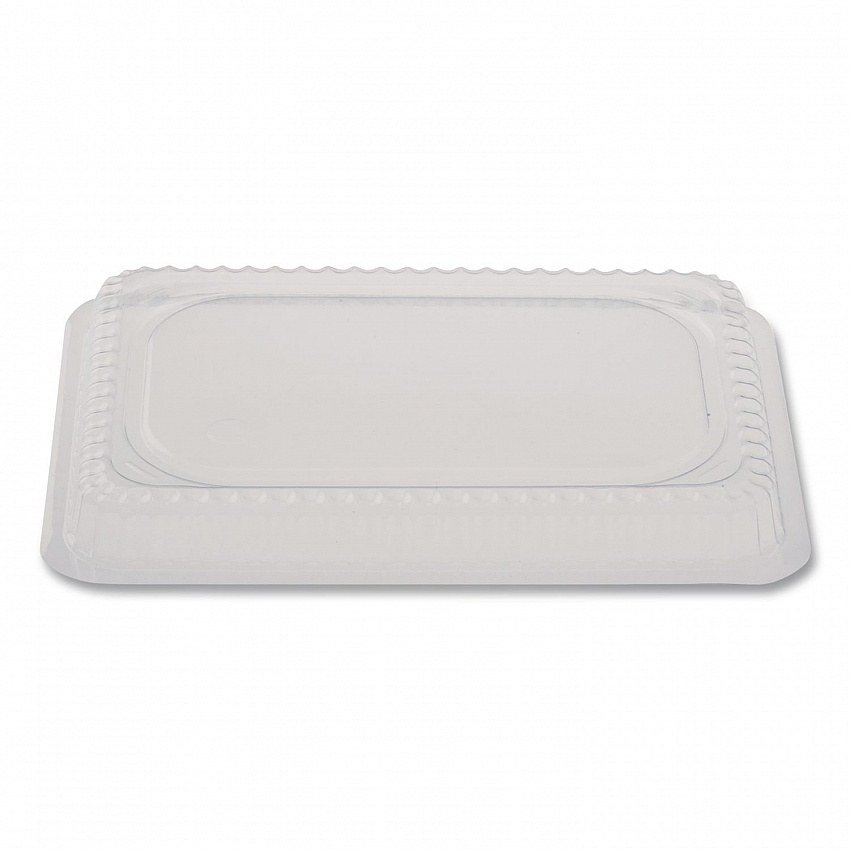 Plastic Dome Lids, Fits Oblong Pans 2061/2062, 8.25 x 5.88, Clear, 500/Carton (2062DL)