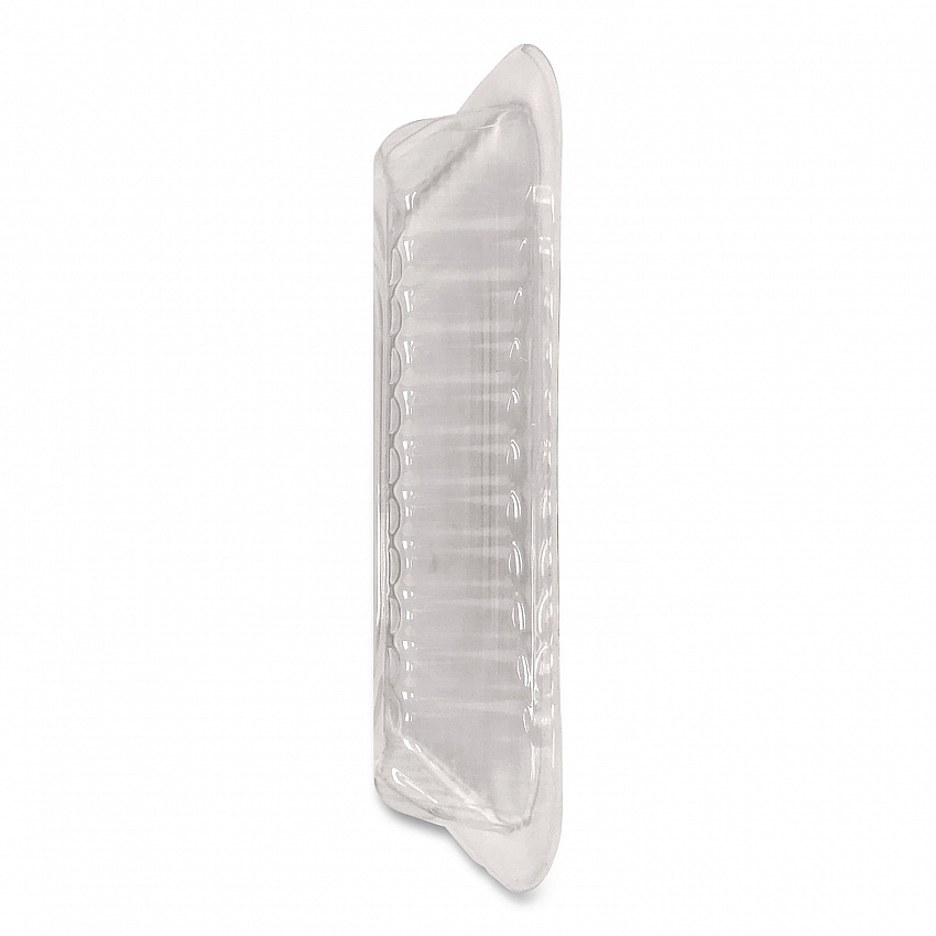 Plastic Dome Lid, Rectangle, Fits 1 lb Oblong Pan 2060, Clear, 500/Carton (2060DL)