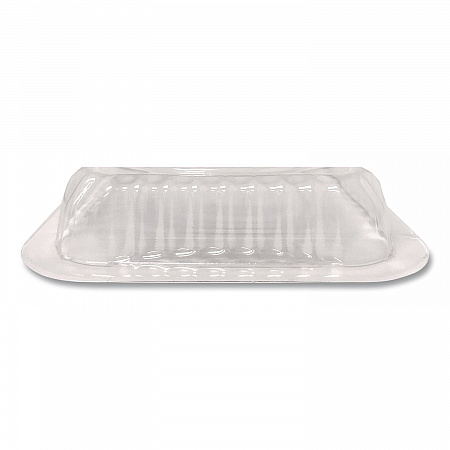 Plastic Dome Lid, Rectangle, Fits 1 lb Oblong Pan 2060, Clear, 500/Carton (2060DL)