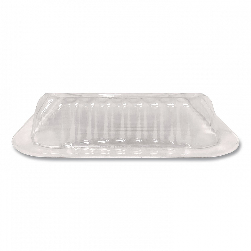 Plastic Dome Lid, Rectangle, Fits 1 lb Oblong Pan 2060, Clear, 500/Carton (2060DL)