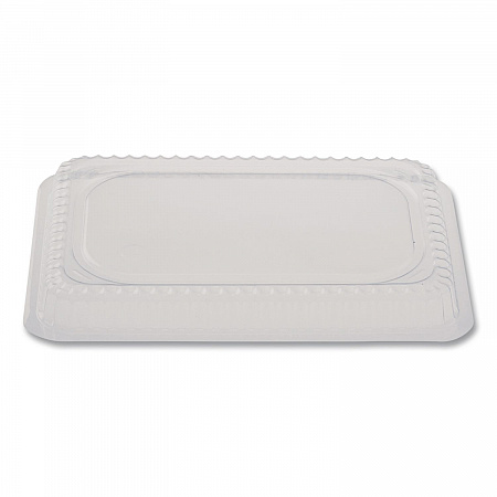 Plastic Dome Lid, Rectangle, Fits 1 lb Oblong Pan 2060, Clear, 500/Carton (2060DL)