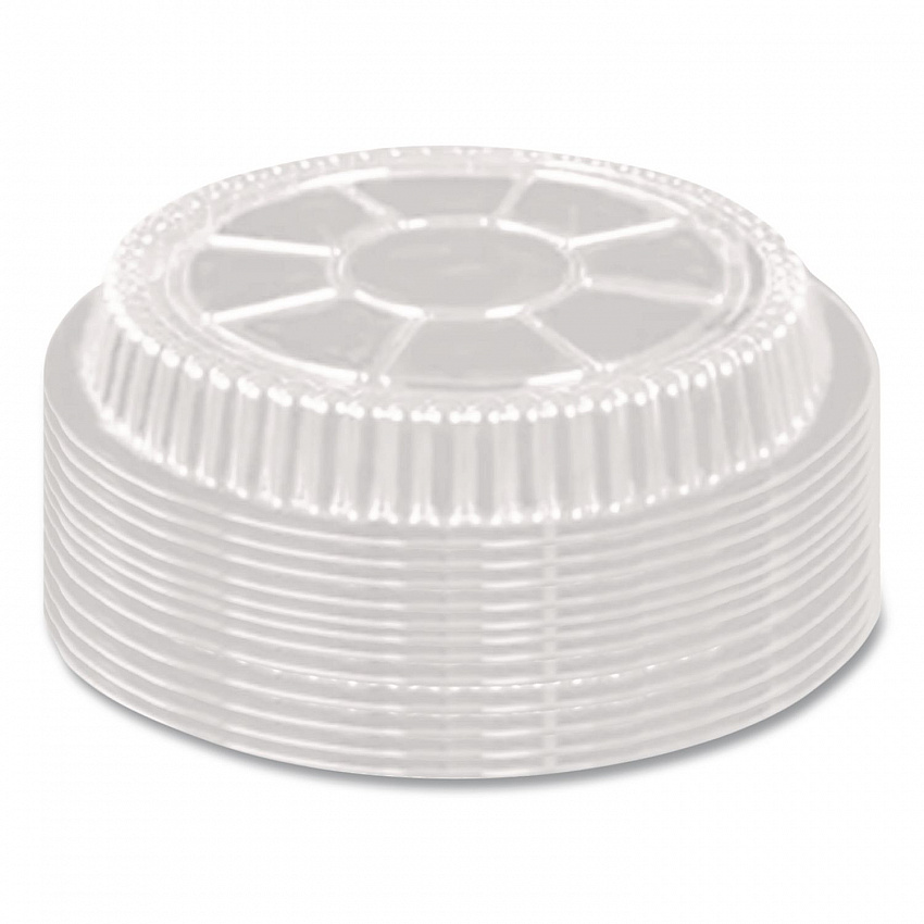 Plastic Dome Lid, 8.25" Diameter x 0.88" h, Clear, 500/Carton (2058DL)