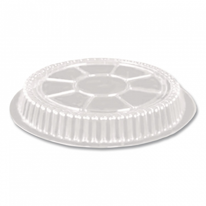 Plastic Dome Lids, Fits Round Pan 2047, 7" Diameter x 0.88" h, Clear, 500/Carton (2047DL)