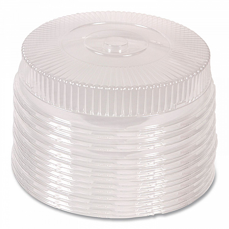 Round Plastic Dome Lid, Embossed, Fits 212/213, 16