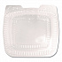 Handi-Lock Single Compartment Food Container, 60 oz, 8.63 x 3 x 9, Clear, Plastic, 200/Carton (6010S200)
