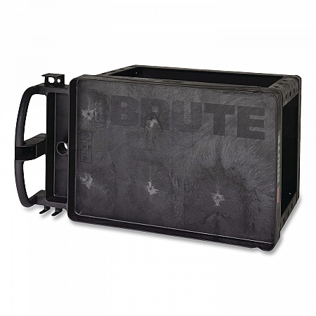 BRUTE Heavy-Duty Utility Cart with Lipped Shelves, Plastic, 2 Shelves, 750 lb Capacity, 26