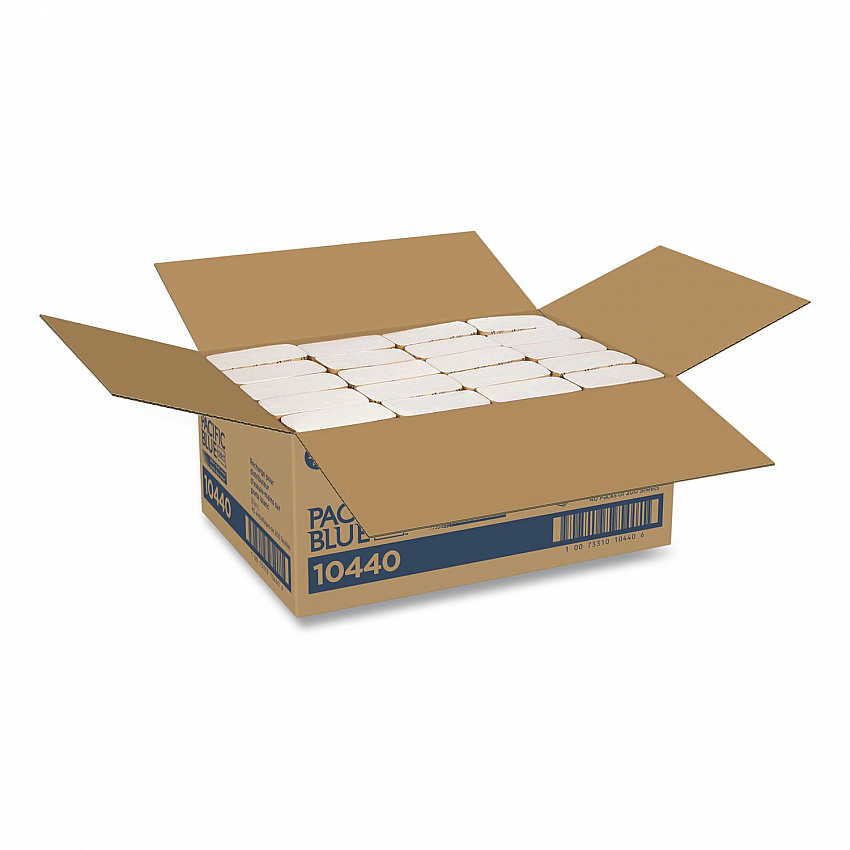 Tissue for Safe-T-Gard Dispenser, 2-Ply, White, 200 Sheets/Pack, 40 Packs/Carton (10440)
