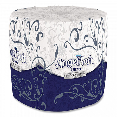 Angel Soft ps Ultra Two-Ply Premium Bathroom Tissue, Septic-Safe, White, 400 Sheets/Roll, 60 Rolls/Carton (16560)