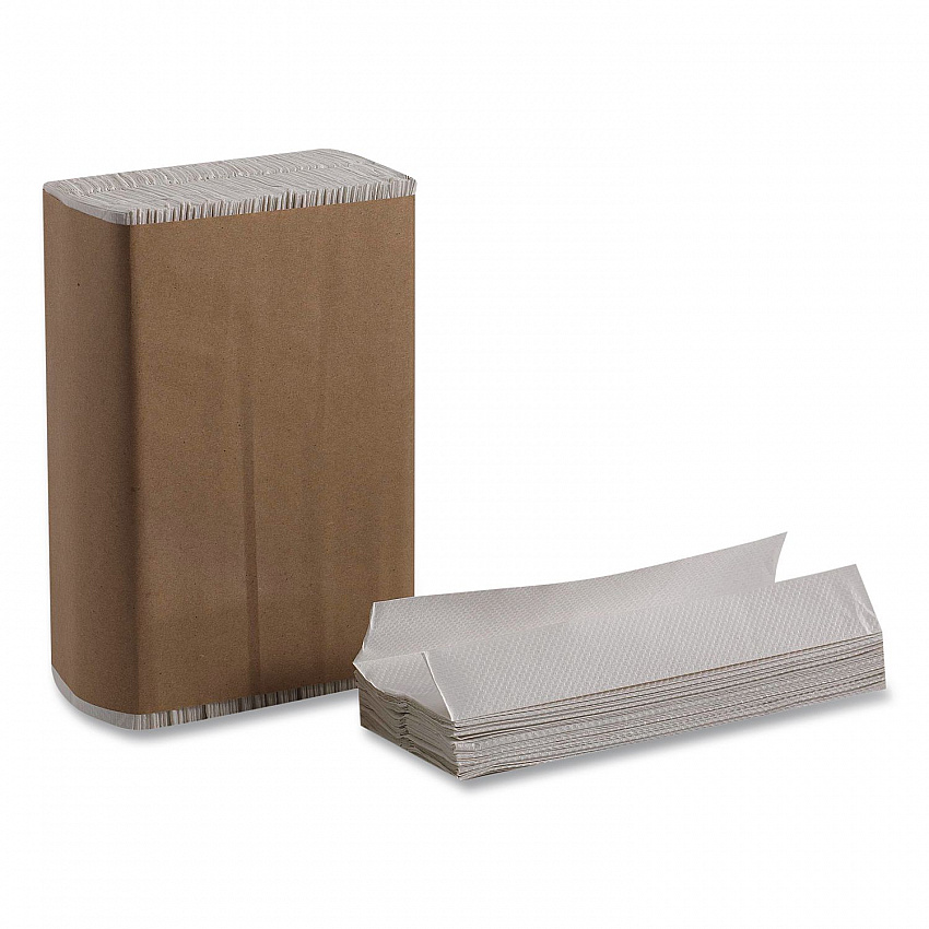 Pacific Blue Basic C-Fold Paper Towels, 1-Ply, 10.1 x 13.2, White, 240/Pack, 10 Packs/Carton (20603)