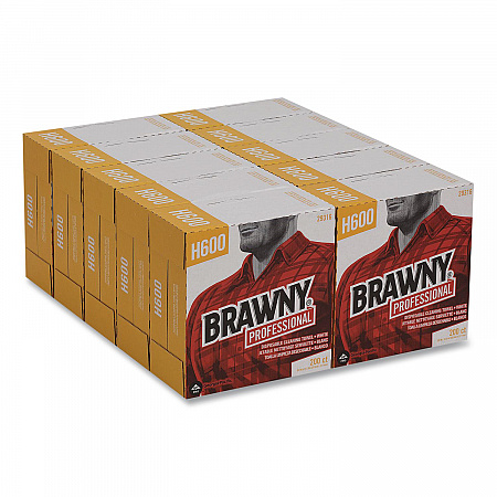 Lightweight Disposable Shop Towels, 9.1 x 12.5, White, 200/Box (29316)