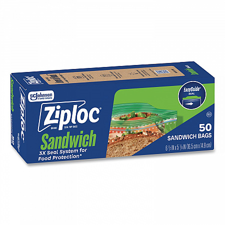 Resealable Sandwich Bags, 6.5