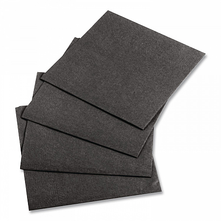 Embossed Beverage Napkins, 1-Ply, 10 x 10, Black, 1,000/Carton (020212)