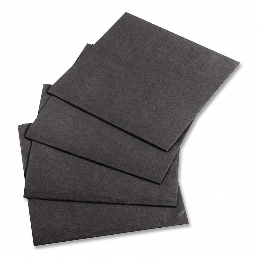 Embossed Beverage Napkins, 1-Ply, 10 x 10, Black, 1,000/Carton (020212)