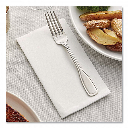 Dinner Napkins, 2-Ply, 15 x 17, White, 300/Carton (066038)