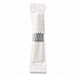 CaterWrap Cater to Go Express Cutlery Kit, Heavyweight, Fork/Knife/Napkin/Spoon, Plastic, Black, 100/Carton (119901)