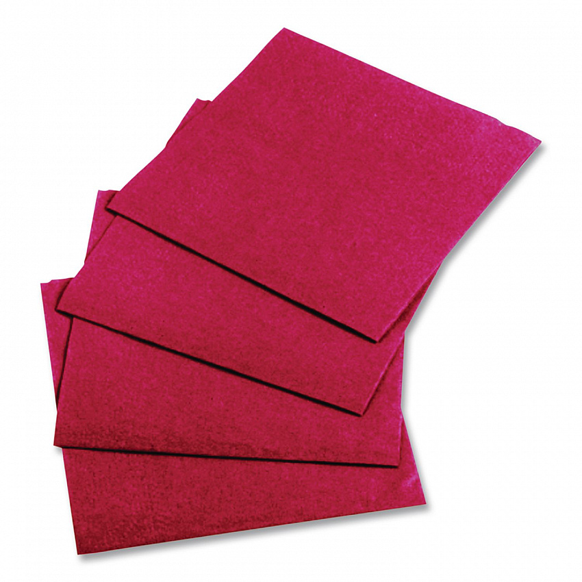 Embossed Beverage Napkins, 2-Ply, 9.5 x 9.5, Red, 1,000/Carton (180311)