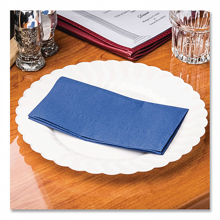 Dinner Napkins, 2-Ply, 15 x 17, Navy Blue, 1,000/Carton (180522)