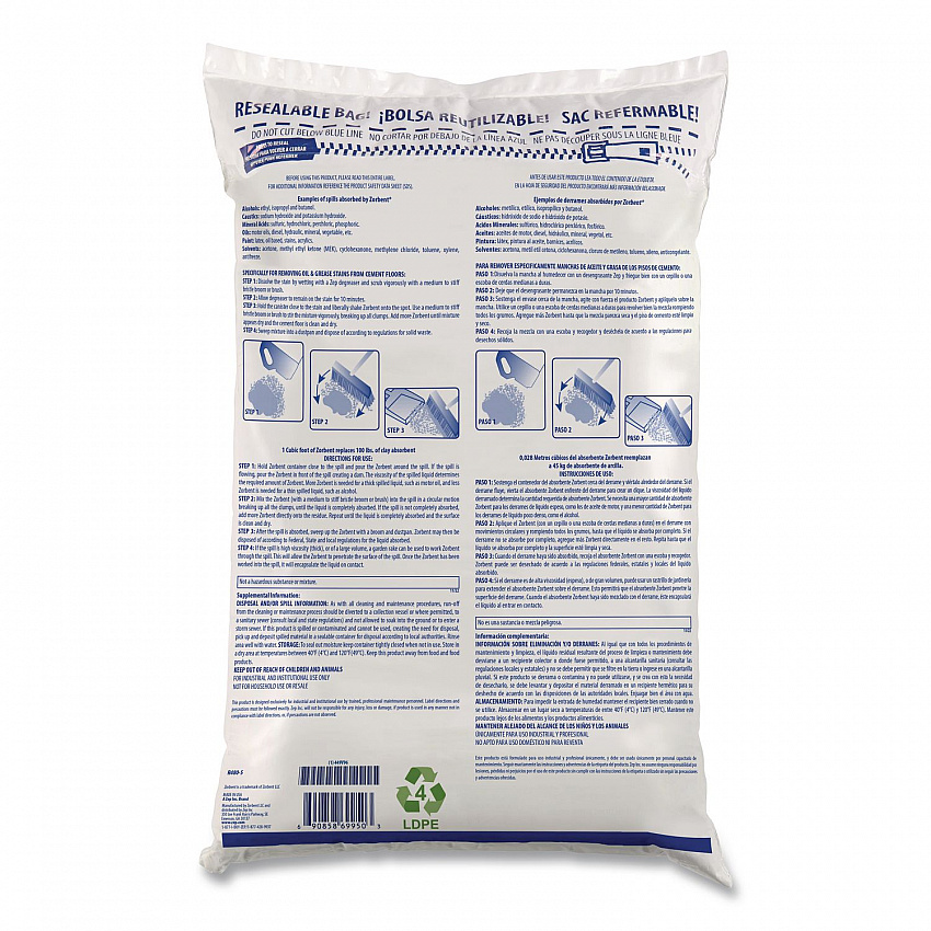 Zorbent, 6 gal, 7 lbs Bag (699501)
