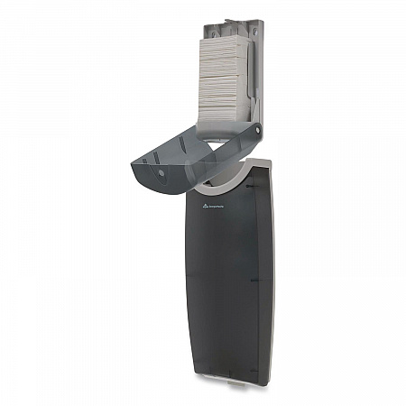 Safe-T-Gard Door Tissue Dispenser/Trash Receptacle, 6.75 x 4 x 11, Smoke (59513)