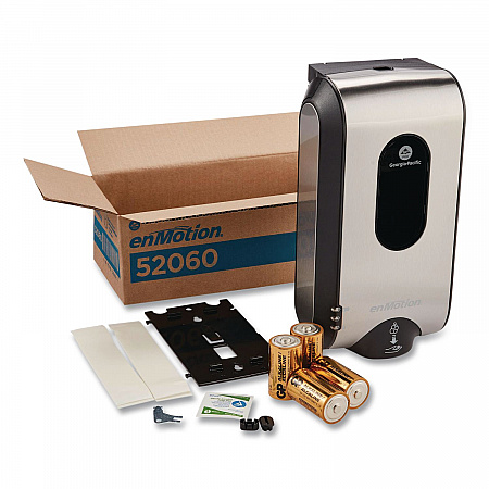 GP enMotion Automated Touchless Soap/Sanitizer Dispenser, 1,200 mL, 4.6 x 7.13 x 14.06, Stainless (52060)