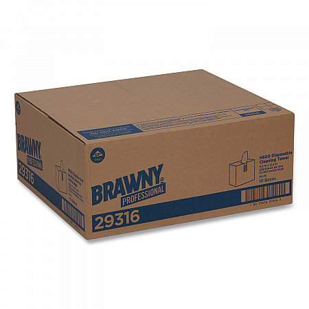 Lightweight Disposable Shop Towels, 9.1 x 12.5, White, 2,000/Carton (29316CT)