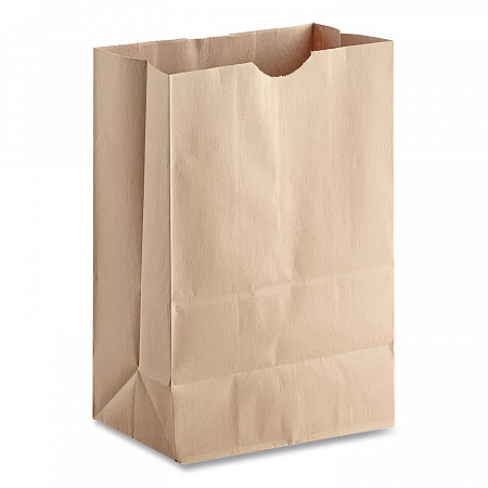 Grocery Paper Bags, 1/6 BBL Size, Heavy-Duty, 52# Basis Weight, 12