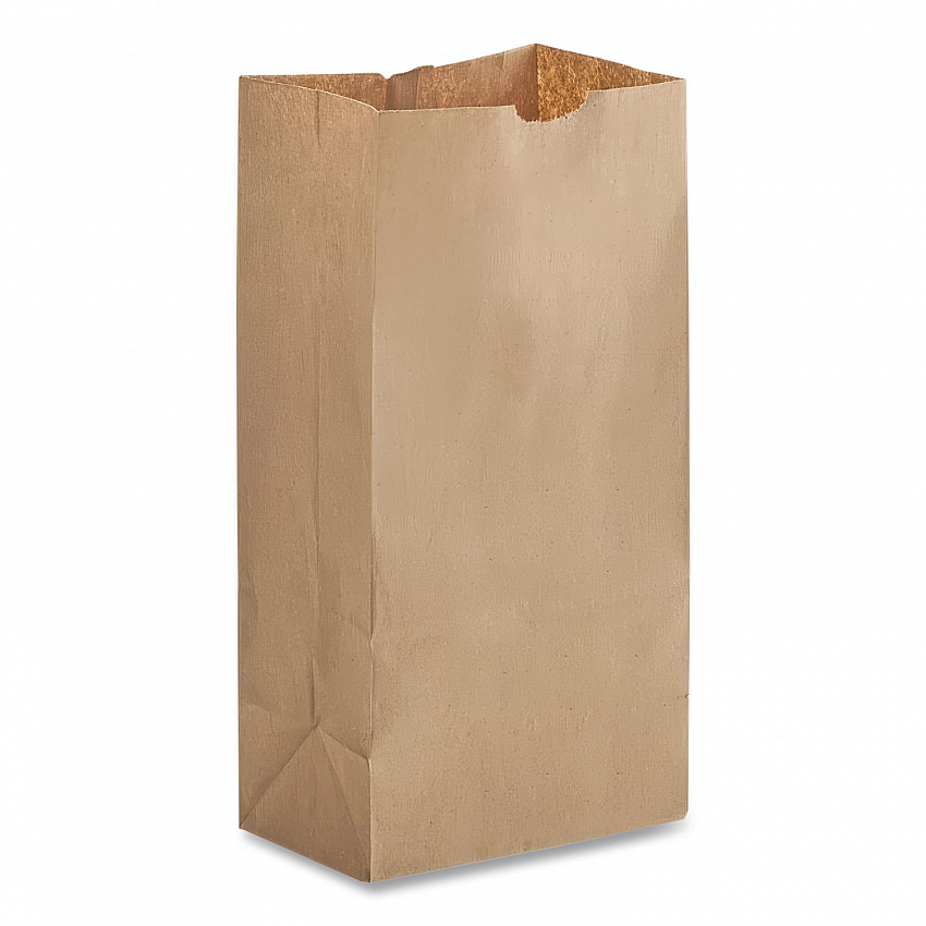 Grocery Paper Bags, 12# Size, 40# Basis Weight, 7" x 4.38" x 13.75", Kraft, 500/Bundle (GK12500)