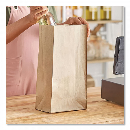 Grocery Paper Bags, 16# Size, 40# Basis Weight, 7.75