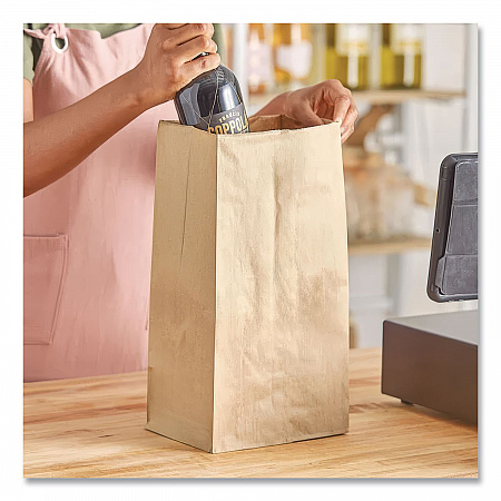 Grocery Paper Bags, 25# Size, 40# Basis Weight, 8.25
