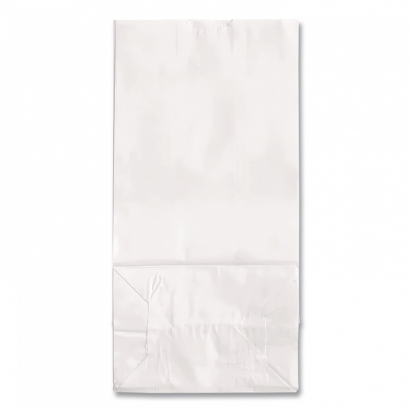 Grocery Paper Bags, 4# Size, 30# Basis Weight, 5" x 3.13" x 9.88", White, 500/Bundle (GW4500)