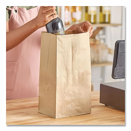 Grocery Paper Bags, 2# Size, X-Heavy-Duty, 50# Basis Weight, 4.13