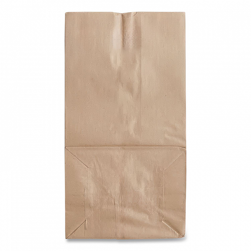 Grocery Paper Bags, 2# Size, X-Heavy-Duty, 50# Basis Weight, 4.13" x 2.63" x 7.88", Kraft, 250 Bags/Pack, 2 Packs/Bundle (GX2500)