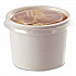 Plastic High Heat Vented Lid, Fits 16 oz to 32 oz Containers, White, 50/Bag, 10 Bags/Carton (89112)