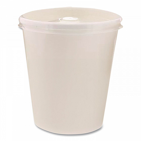 Plastic High Heat Vented Lid, Fits 16 oz to 32 oz Containers, White, 50/Bag, 10 Bags/Carton (89112)