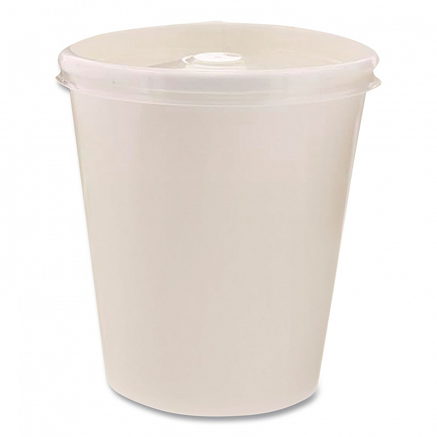 Plastic High Heat Vented Lid, Fits 16 oz to 32 oz Containers, White, 50/Bag, 10 Bags/Carton (89112)