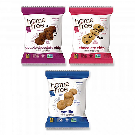 Gluten Free Mini Cookies Variety Pack, 1.1 oz/0.95 oz/1.1 oz Packs, 30/Carton (01305)