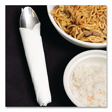 TASKBrand TopLine Linen Replacement Napkins, 1-Ply White, 16 x 16, 1,000/Carton (NLRVDFBW)