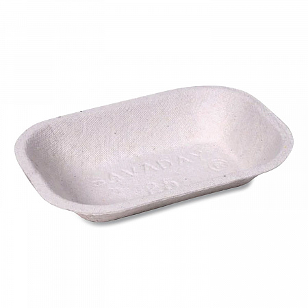 Savaday Molded Fiber Food Tray, 5 x 7, Beige, Paper, 250/Bag, 4 Bags/Carton (10403CT)