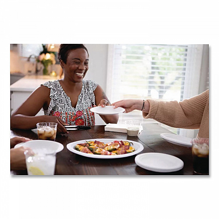 PaperPro Naturals Molded Fiber Dinnerware, Round Plates, 6