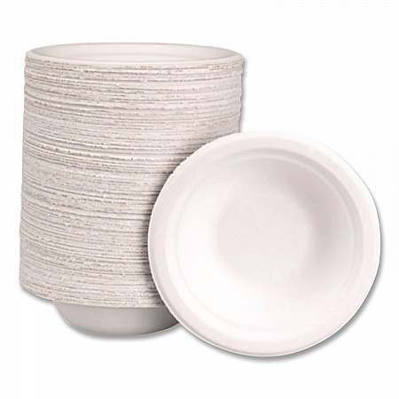 PaperPro Naturals Molded Fiber Dinnerware, Round Bowls, 12 oz, Beige, 125/Bag, 8 Bags/Carton (25780)