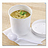 Paper Food Containers, 64 oz, White, 25/Pack, 10 Packs/Carton (60164)