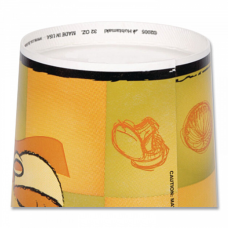 Streetside Squat Paper Food Container, Streetside Design, 16 oz, 25/Bag, 20 Bags/Carton (70316C)