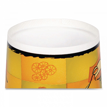 Streetside Paper Food Container with Plastic Lid, Streetside Design, 8 oz to 10 oz, 250/Carton (70408)