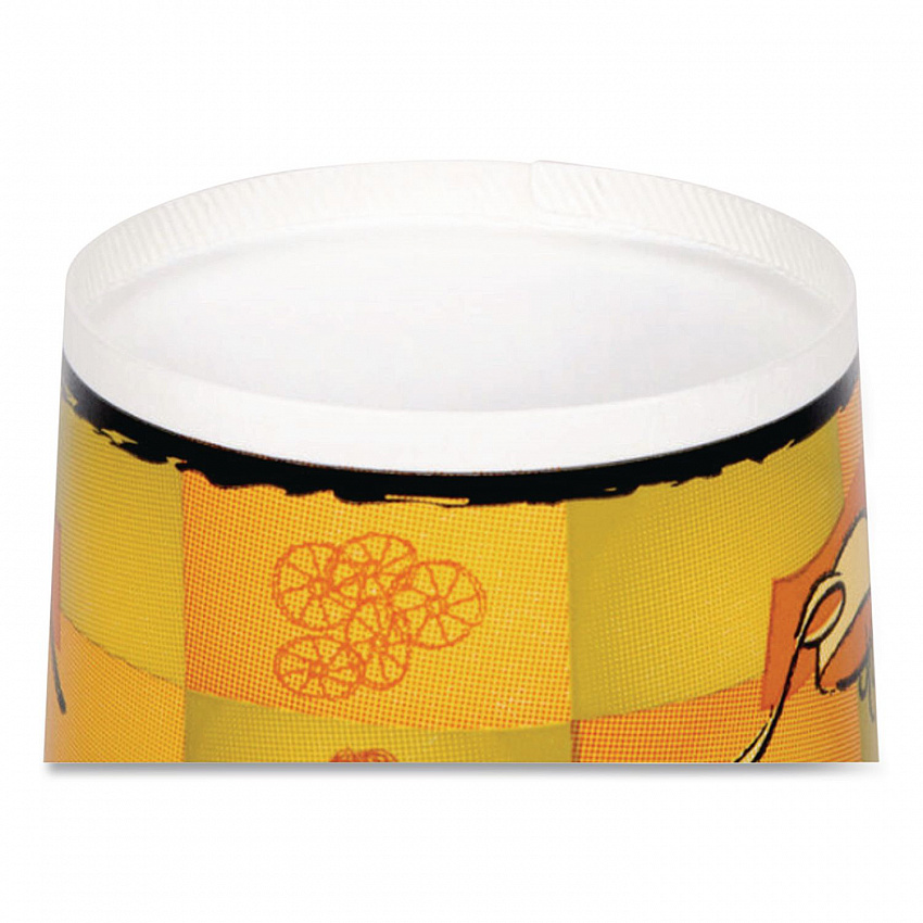 Streetside Squat Paper Food Container with Lid, Streetside Design, 12 oz, 250/Carton (70412)
