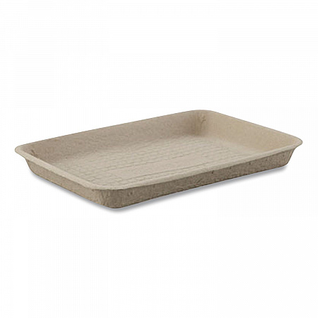 Savaday Molded Fiber Food Trays, 14 x 18, White, Paper, 100/Carton (20804CT)
