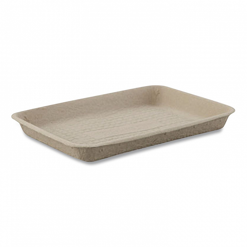 Savaday Molded Fiber Food Trays, 14 x 18, White, Paper, 100/Carton (20804CT)