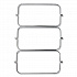 Triple Waste Wire Bag Holder for Rubbermaid Commercial Janitorial and Housekeeping Carts, 3 x 12.5 x 0.13, Steel (FG9T89L10000)