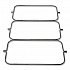 Triple Waste Wire Bag Holder for Rubbermaid Commercial Janitorial and Housekeeping Carts, 3 x 12.5 x 0.13, Steel (FG9T89L10000)